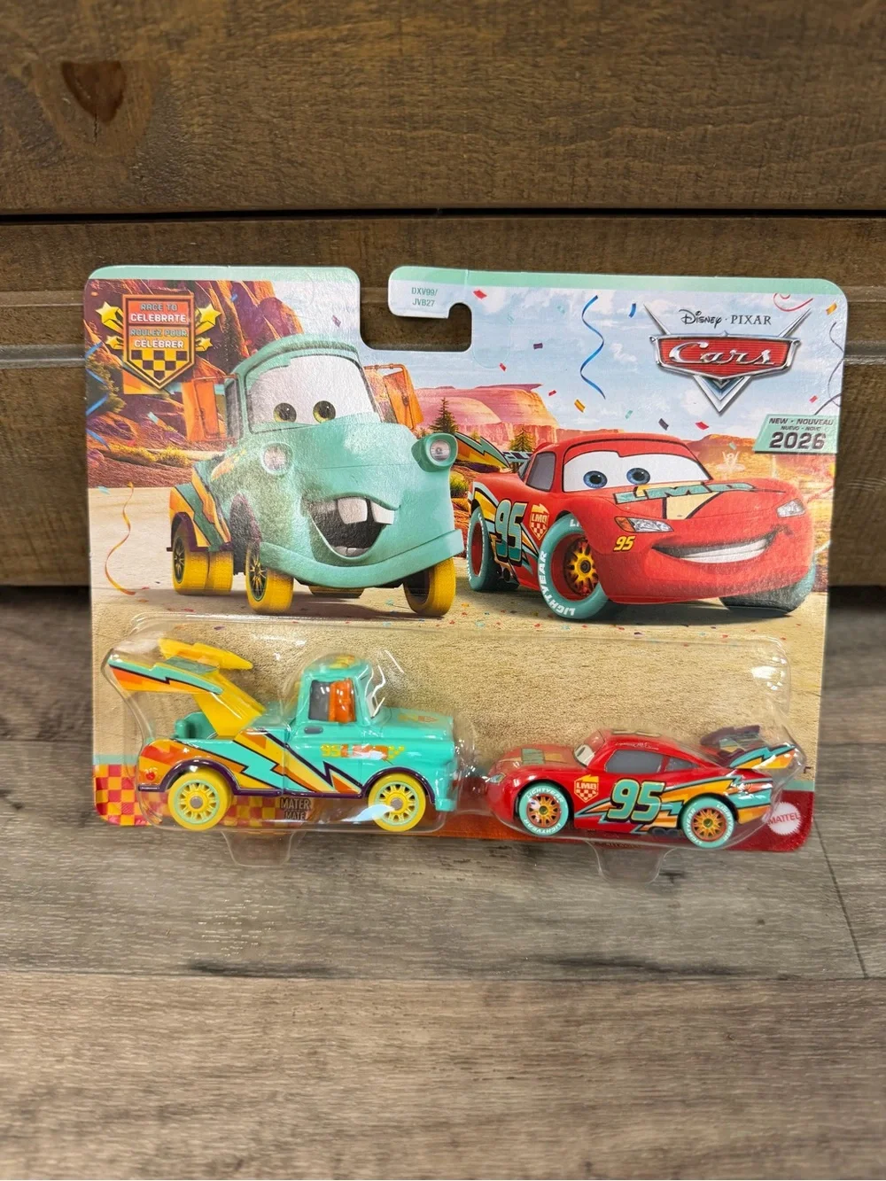 Disney Pixar Cars Lightning McQueen & Mater 2-Pack Die-Cast Vehicles 20th NIB